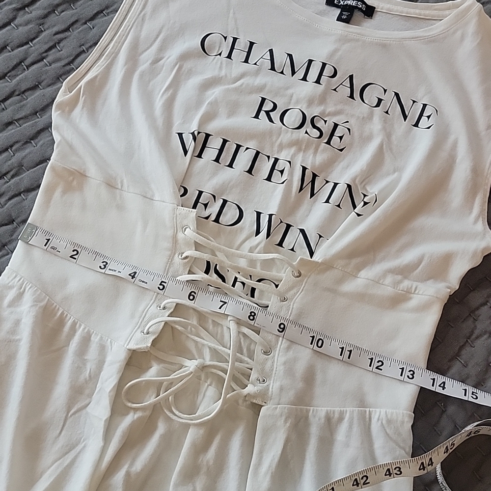 Express Corset Tee Graphic:Champagne * Rose * White Wine * Red Wine * Prosecco - Picture 8 of 9